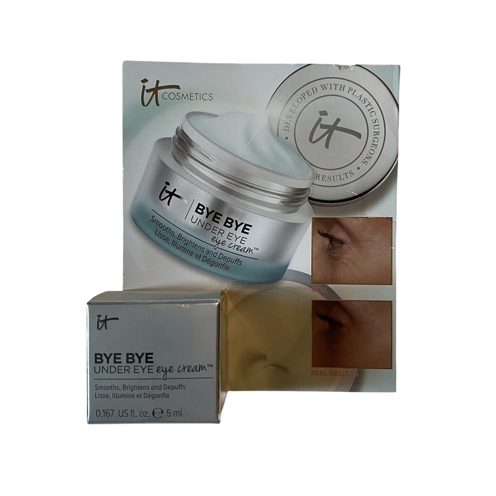 IT Cosmetics Bye Bye Under Eye Eye Cream TRAVEL SIZE 0.167 Fl Oz New In Box